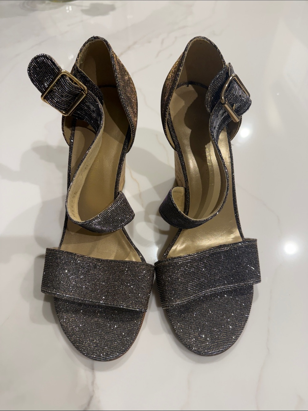 Stuart Weitzman wedge sandals New without tags